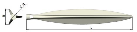 Заготовка свечи Перо-3