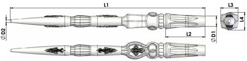 Свеча венчальная ТИП-007, чертеж